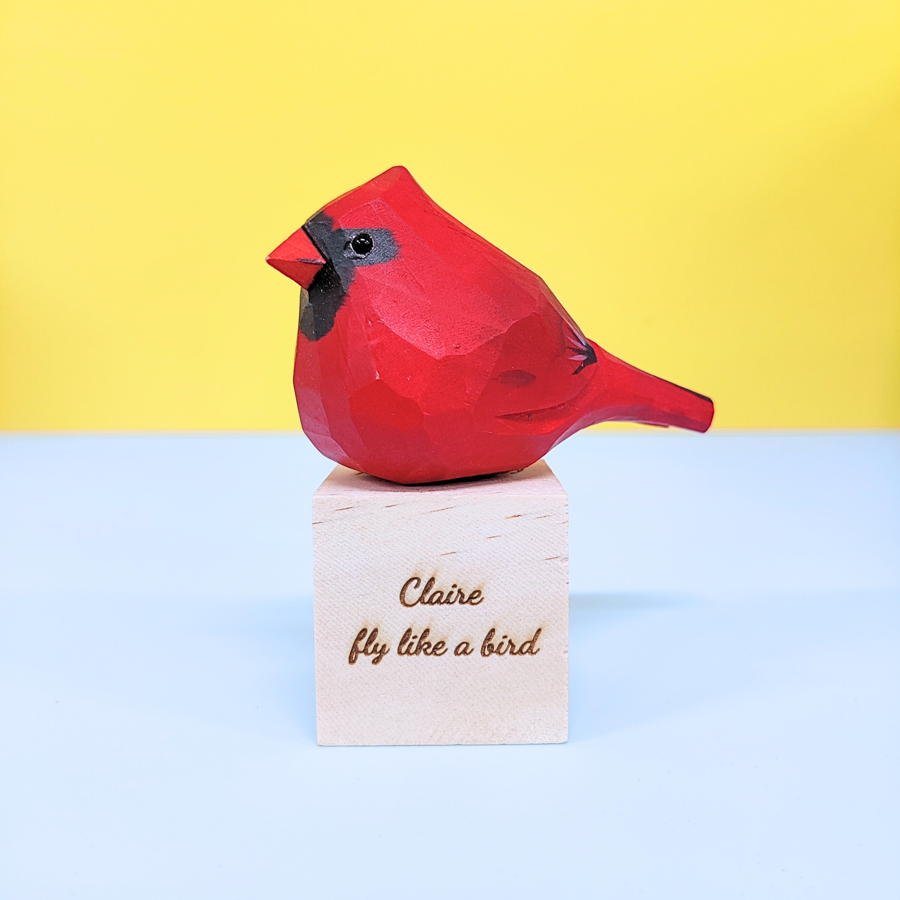 Hand Carved Cardinal Bird, Unique Gift for Loved Ones 5