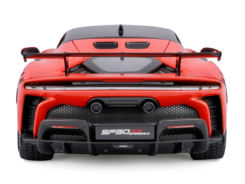 Ferrari SF90 XX Stradale Red with Black Top "Race + Play" Series 1/18 Diecast Model Car by Bburago 2