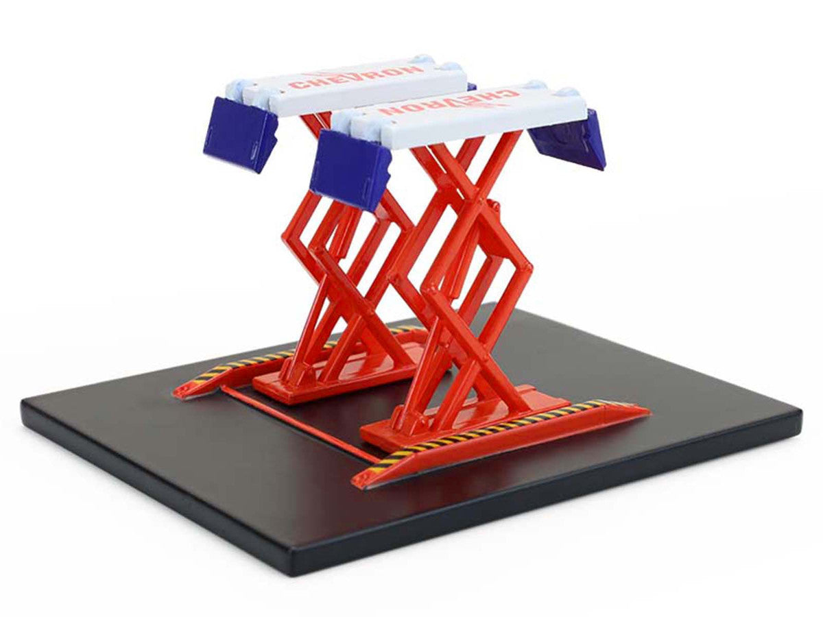 Automotive "Double Scissor Lifts" Series #2 Set of 3 pieces 1/64 Diecast Models by Greenlight