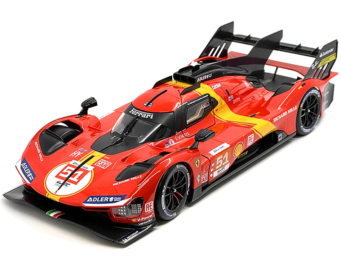 Ferrari 499P #51 James Calado - Antonio Giovinazzi - Alessandro Pier Guidi "Ferrari AF Corse" Winner "24 Hours of Le Mans" (2023) "Racing" Series 1/18 Diecast Model Car by Bburago-1