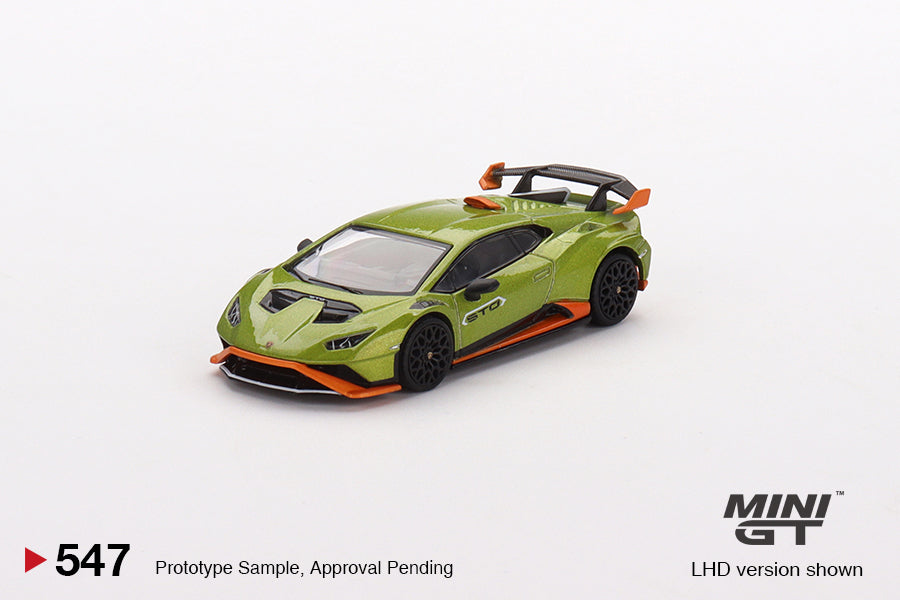 Lamborghini Huracán STO Verde Citrea #547 1:64 by Mini-GT MGT00547