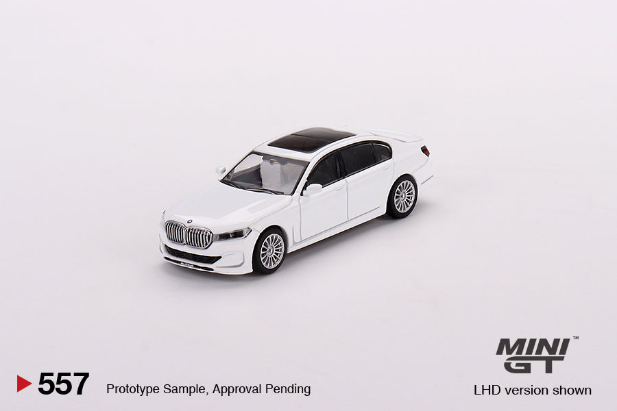 BMW Alpina B7 xDrive Alpine White 1:64 #557 by Mini-GT MGT00557