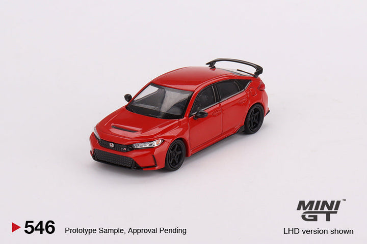 Honda Civic Type R Rallye Red 2023 W/ Advan GT Wheel #546 1:64 by Mini-GT MGT00546