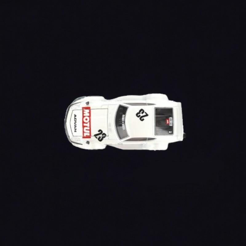 Nissan Fairlady 240z Motul in White 1:64 by Mini GT x Kaido House KHMG064 Top View