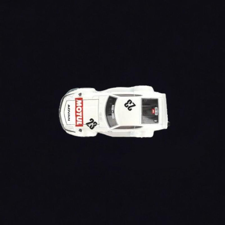 Nissan Fairlady 240z Motul in White 1:64 by Mini GT x Kaido House KHMG064 Top View