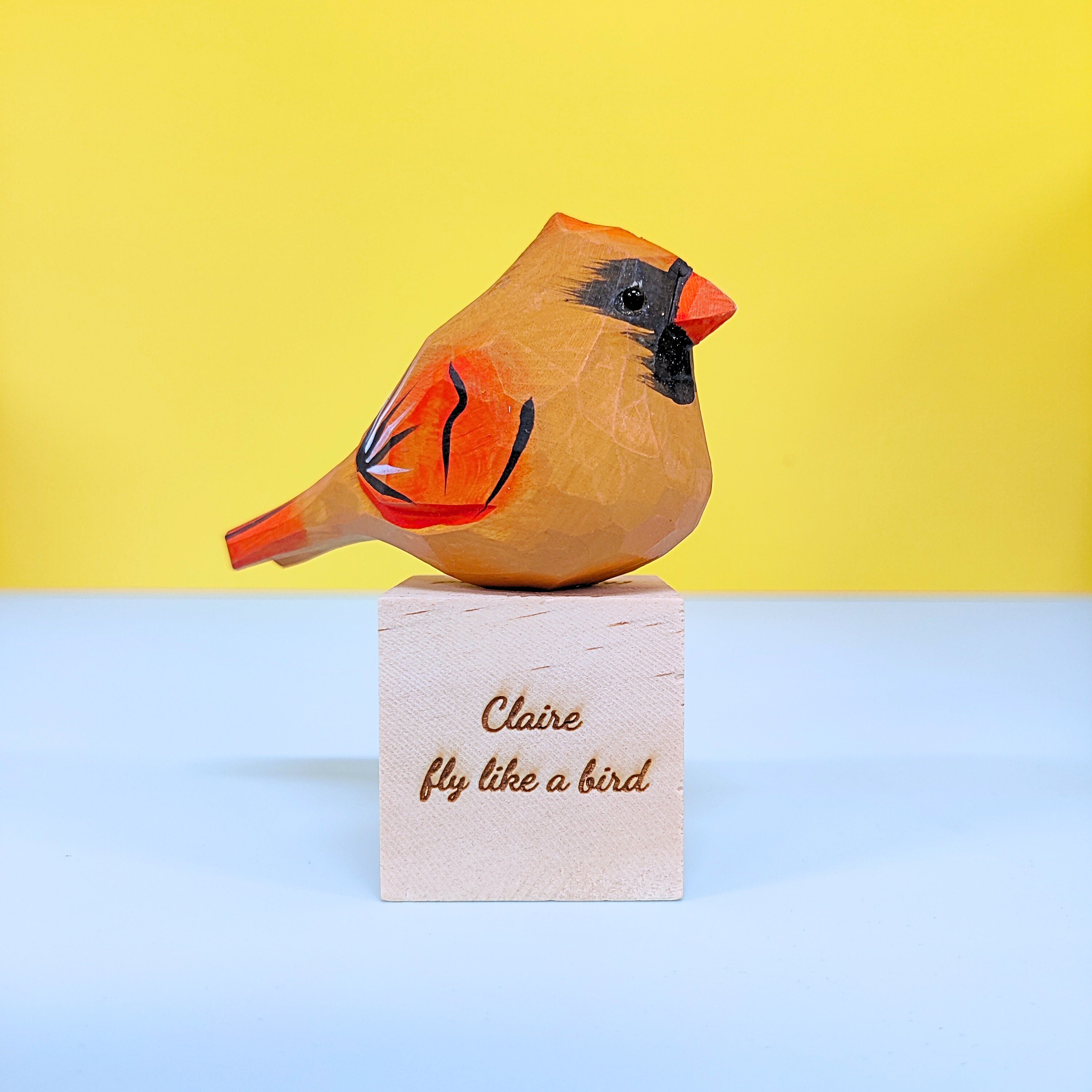 Hand Carved Cardinal Bird, Unique Gift for Loved Ones 6