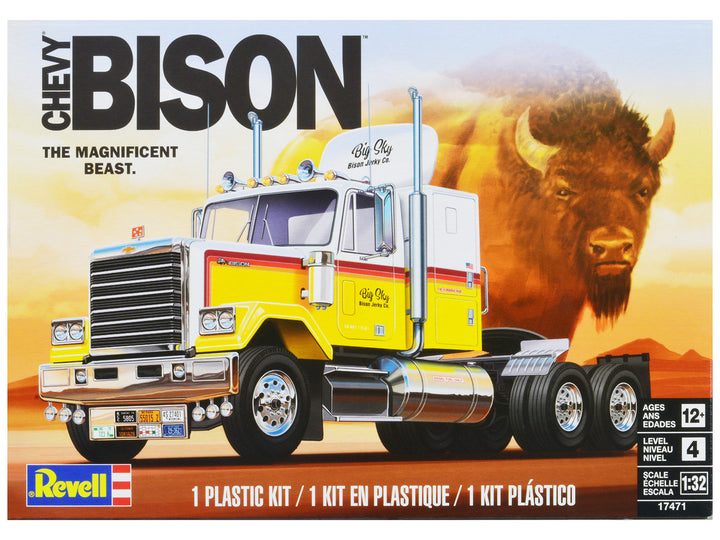 Level 4 Model Kit 1978 Chevrolet Bison Truck Tractor 1/32 Scale Model by Revell-0