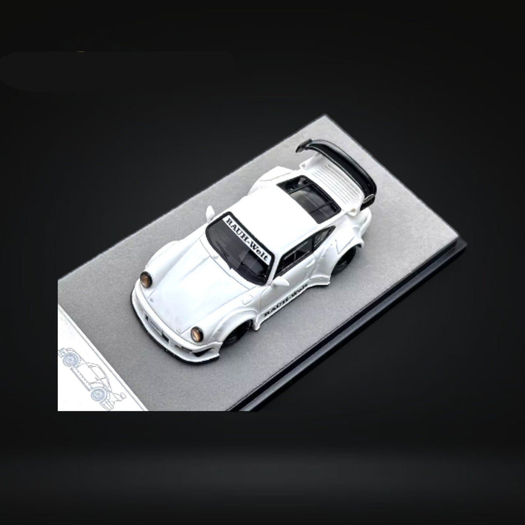 Porsche RWB 930 GT Wing in White Resin Model 1:64 by QIDIAN