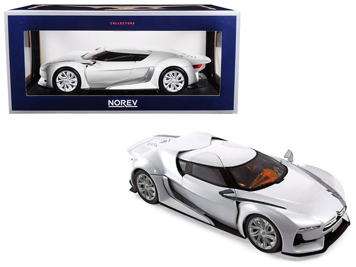 Citroen Concept GT White Salon de Paris 2008 1/18 Diecast Model Car by Norev-0
