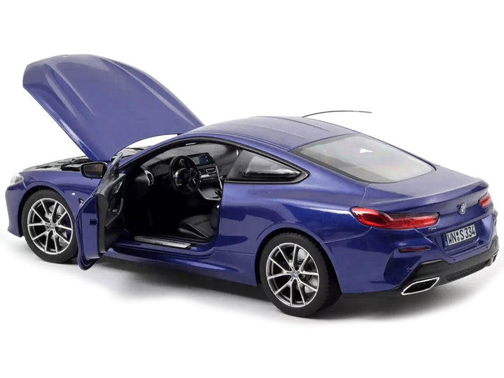 2018 BMW M850i Blue Metallic 1/18 Diecast Model Car by Norev-1