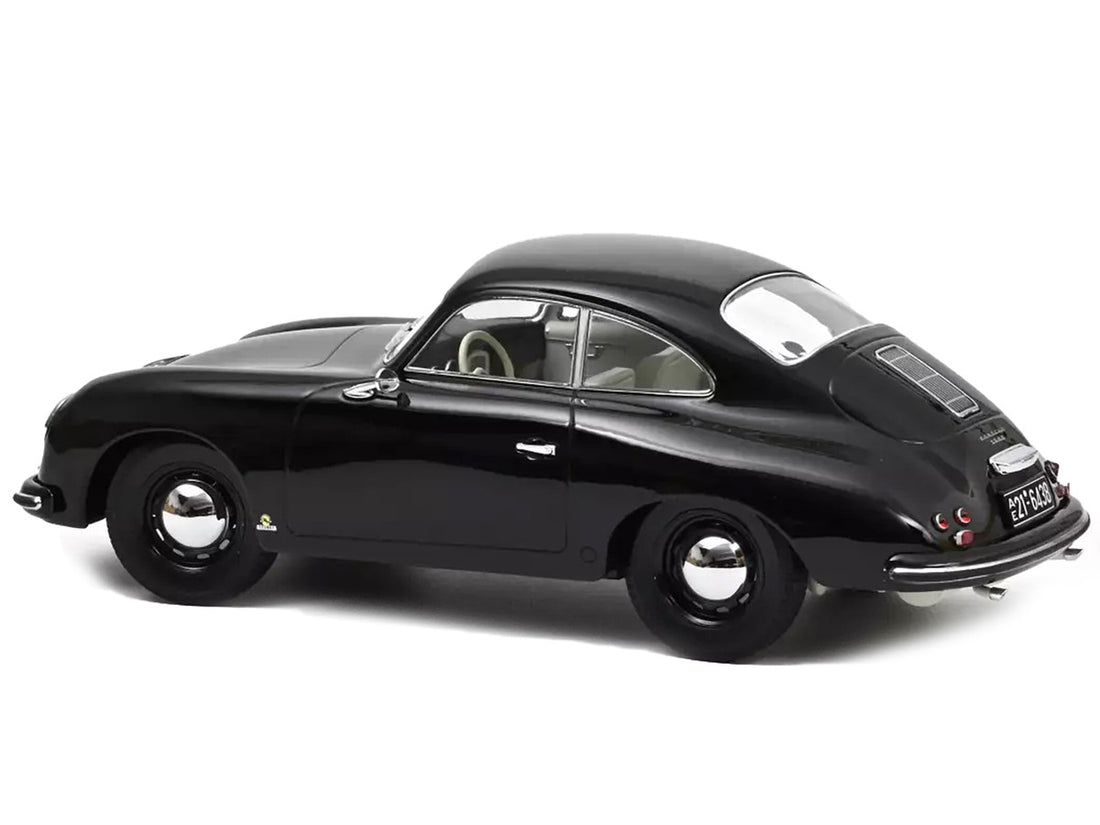 1952 Porsche 356 Coupe Black with White Interior 1/18 Diecast Model Car by Norev-1