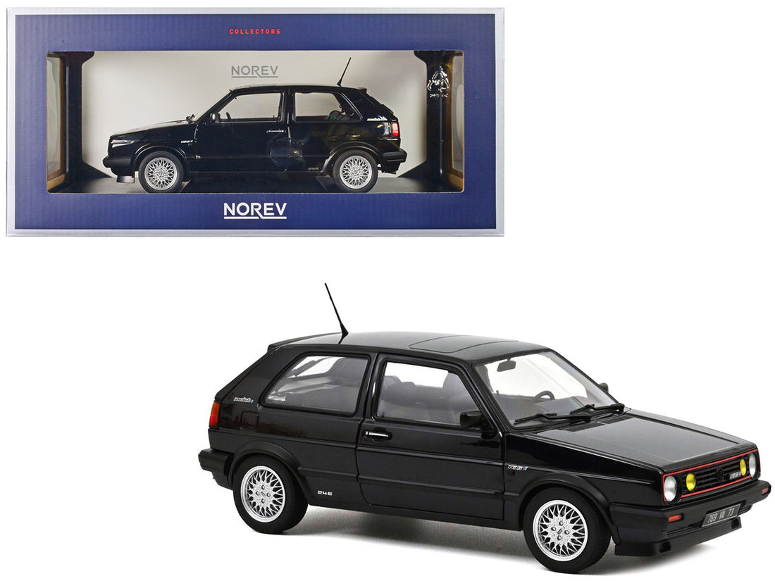 1989 Volkswagen Golf GTI Match Black Metallic 1/18 Diecast Model Car by Norev-0