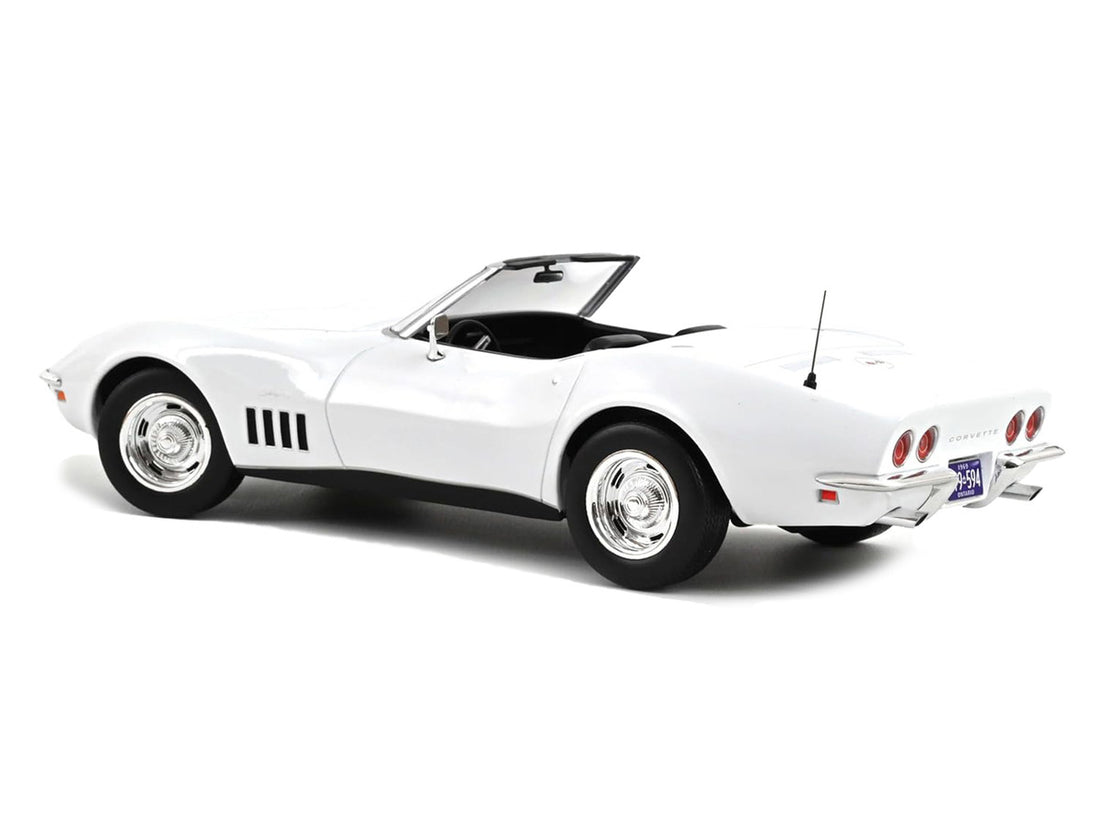 1969 Chevrolet Corvette Convertible Can Am White 1/18 Diecast Model Car by Norev-0