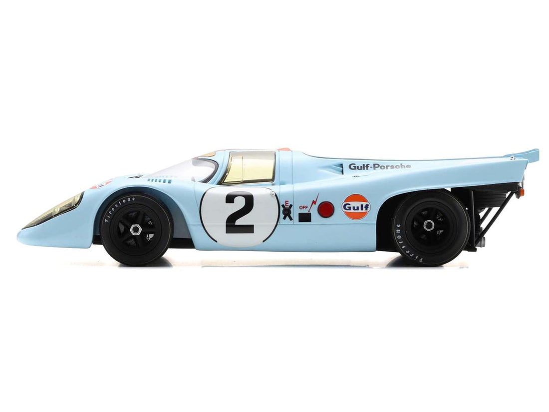 Porsche 917K #2 Pedro Rodriguez - Jackie Oliver "J.W. Automotive Engineering" Winner "24 Hours of Daytona" (1971) with Acrylic Display Case 1/18 Model Car by Spark-0