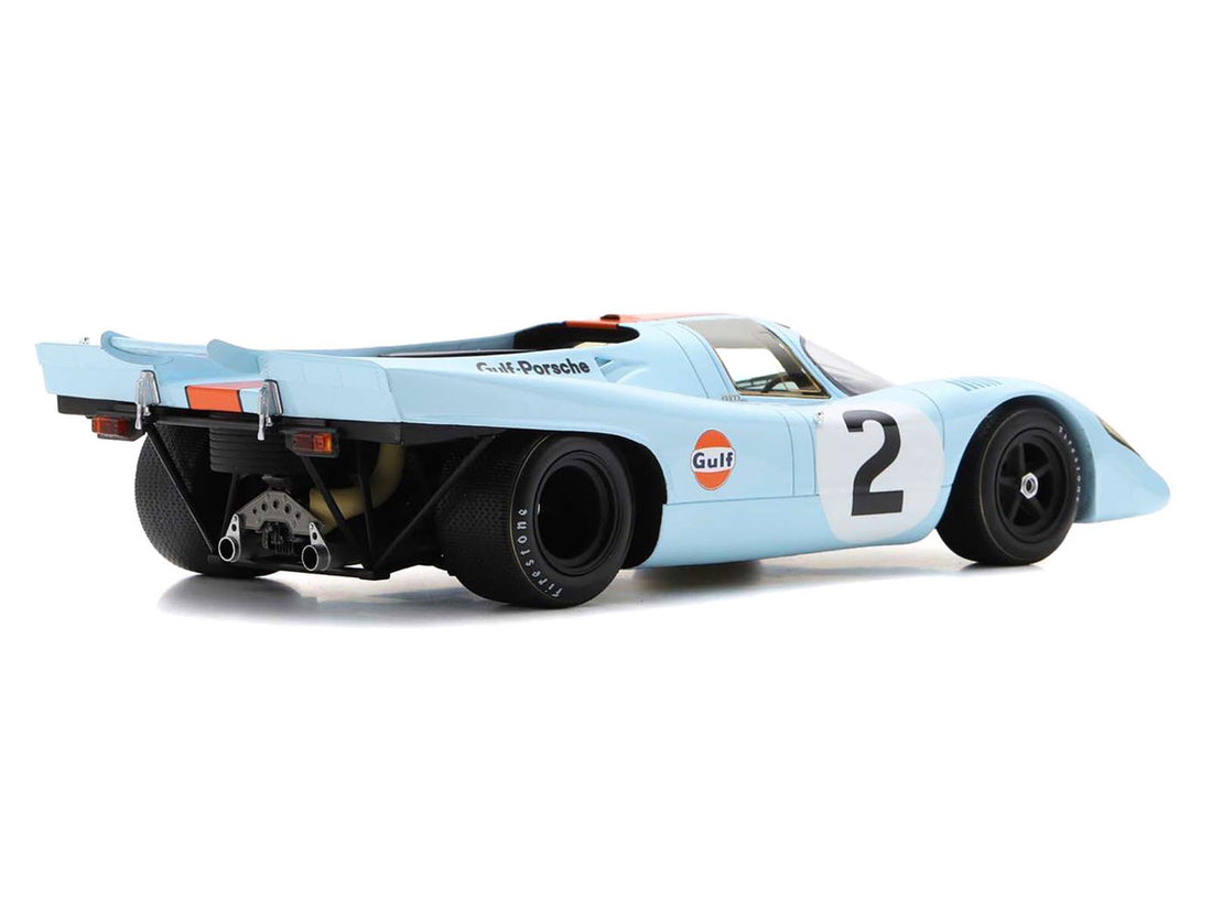 Porsche 917K #2 Pedro Rodriguez - Jackie Oliver "J.W. Automotive Engineering" Winner "24 Hours of Daytona" (1971) with Acrylic Display Case 1/18 Model Car by Spark-1