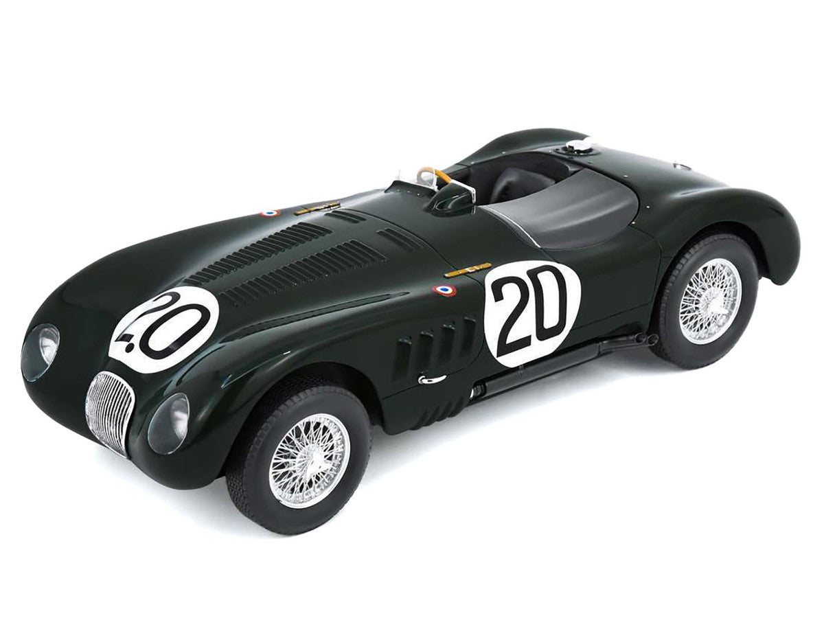 Jaguar XK 120 C #20 Peter Walker - Peter Whitehead "Jaguar Cars Ltd" Winner "24 Hours of Le Mans" (1951) with Acrylic Display Case 1/18 Model Car by Spark-1