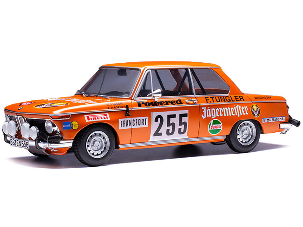 BMW 2002 #255 Wolfgang Stiller - Axel Wagener "Rallye Monte-Carlo" (1973) 1/18 Diecast Model Car by IXO Models-0