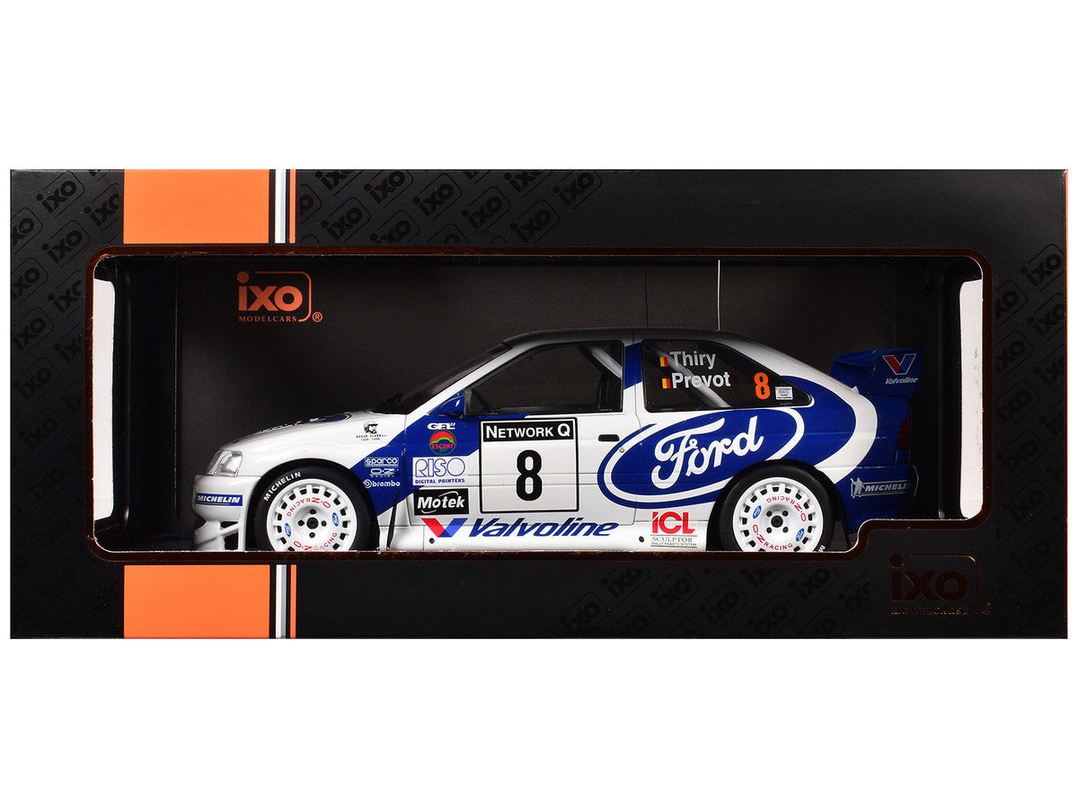 Ford Escort WRC #8 Bruno Thiry - Stephane Prevot 3rd Place "RAC Rally" (1998) 1/18 Diecast Model Car by IXO Models-0