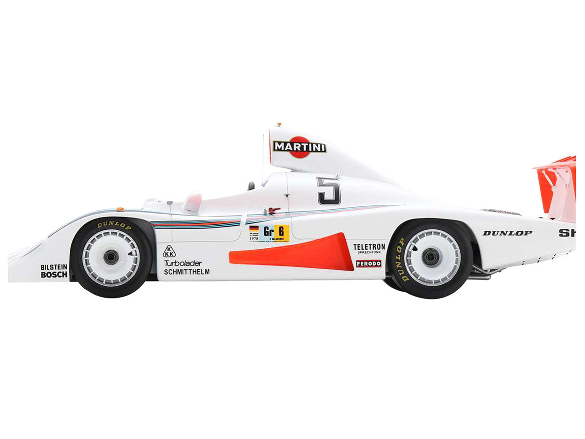 Porsche 936/78 #5 Jacky Ickx - Henri Pescarolo - Jochen Mass "Martini Racing Porsche System" "24 Hours of Le Mans" (1978) with Acrylic Display Case 1/18 Model Car by Spark-1