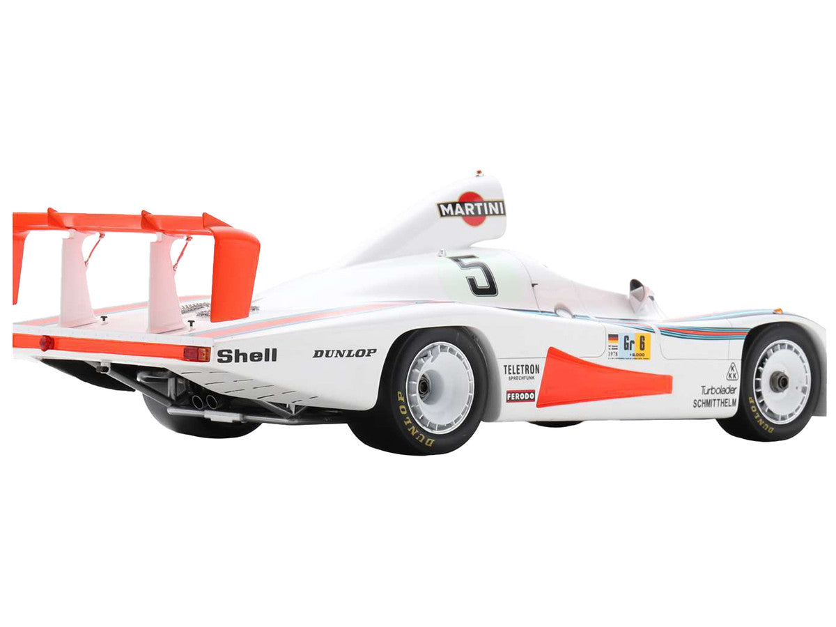 Porsche 936/78 #5 Jacky Ickx - Henri Pescarolo - Jochen Mass "Martini Racing Porsche System" "24 Hours of Le Mans" (1978) with Acrylic Display Case 1/18 Model Car by Spark-3