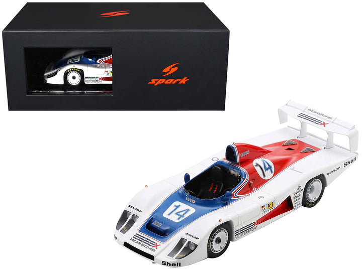 Porsche 936 #14 Bob Wollek - Hurley Haywood "Essex Motorsport Porsche" "24 Hours of Le Mans" (1979) with Acrylic Display Case 1/18 Model Car by Spark-0