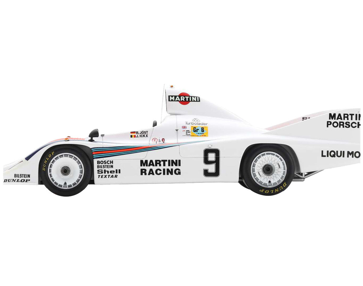 Porsche 908/80 #9 Jacky Ickx - Reinhold Joest "Martini Racing" 2nd Place "24 Hours of Le Mans" (1980) with Acrylic Display Case 1/18 Model Car by Spark-1