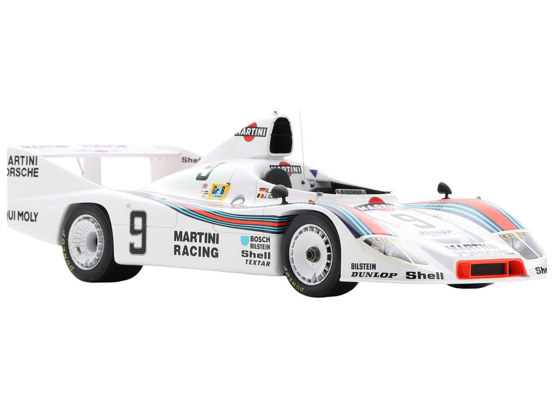 Porsche 908/80 #9 Jacky Ickx - Reinhold Joest "Martini Racing" 2nd Place "24 Hours of Le Mans" (1980) with Acrylic Display Case 1/18 Model Car by Spark-2