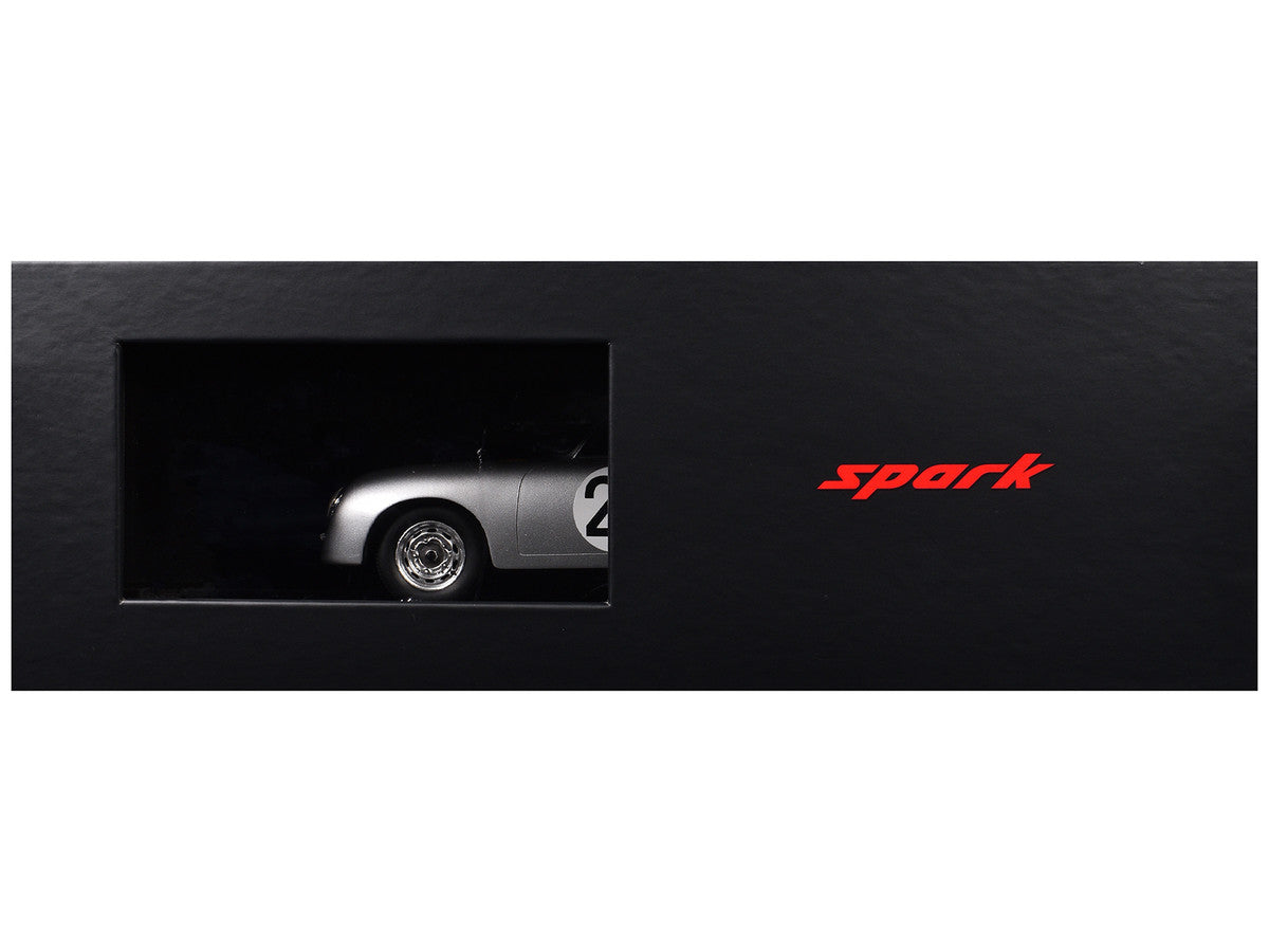 Porsche 356 #26 Max Nathan - Helmut 'Helm' Glockler "Porsche KG" "24 Hours of Le Mans" (1956) with Acrylic Display Case 1/18 Model Car by Spark-2