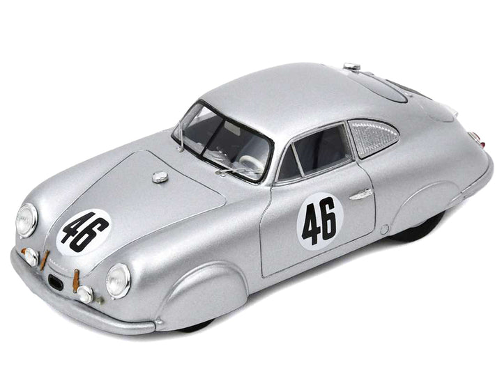 Porsche 356 SL #46 Auguste Veuillet - Edmond Mouche "Porsche K.G." "24 Hours of Le Mans" (1951) with Acrylic Display Case 1/18 Model Car by Spark-1