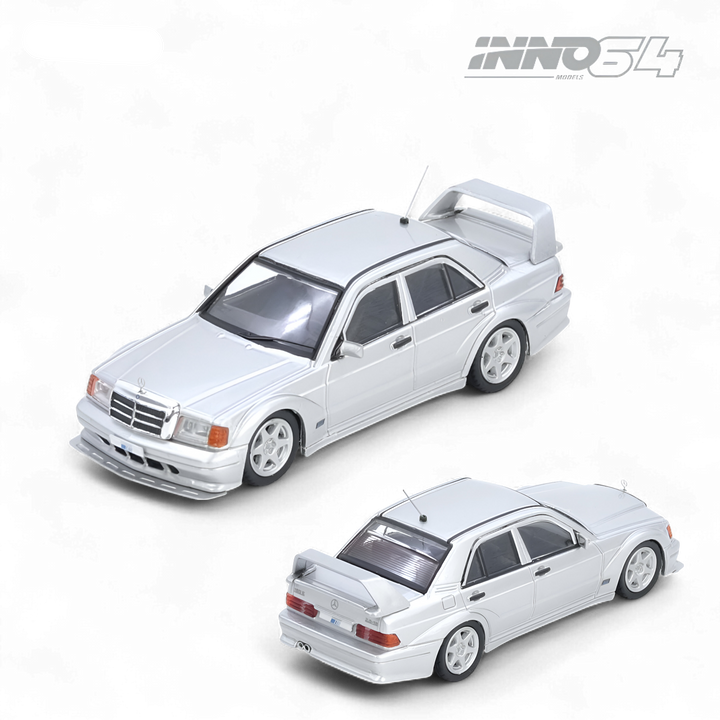 Mercedes Benz 190E Silver 1:64 by Inno64  