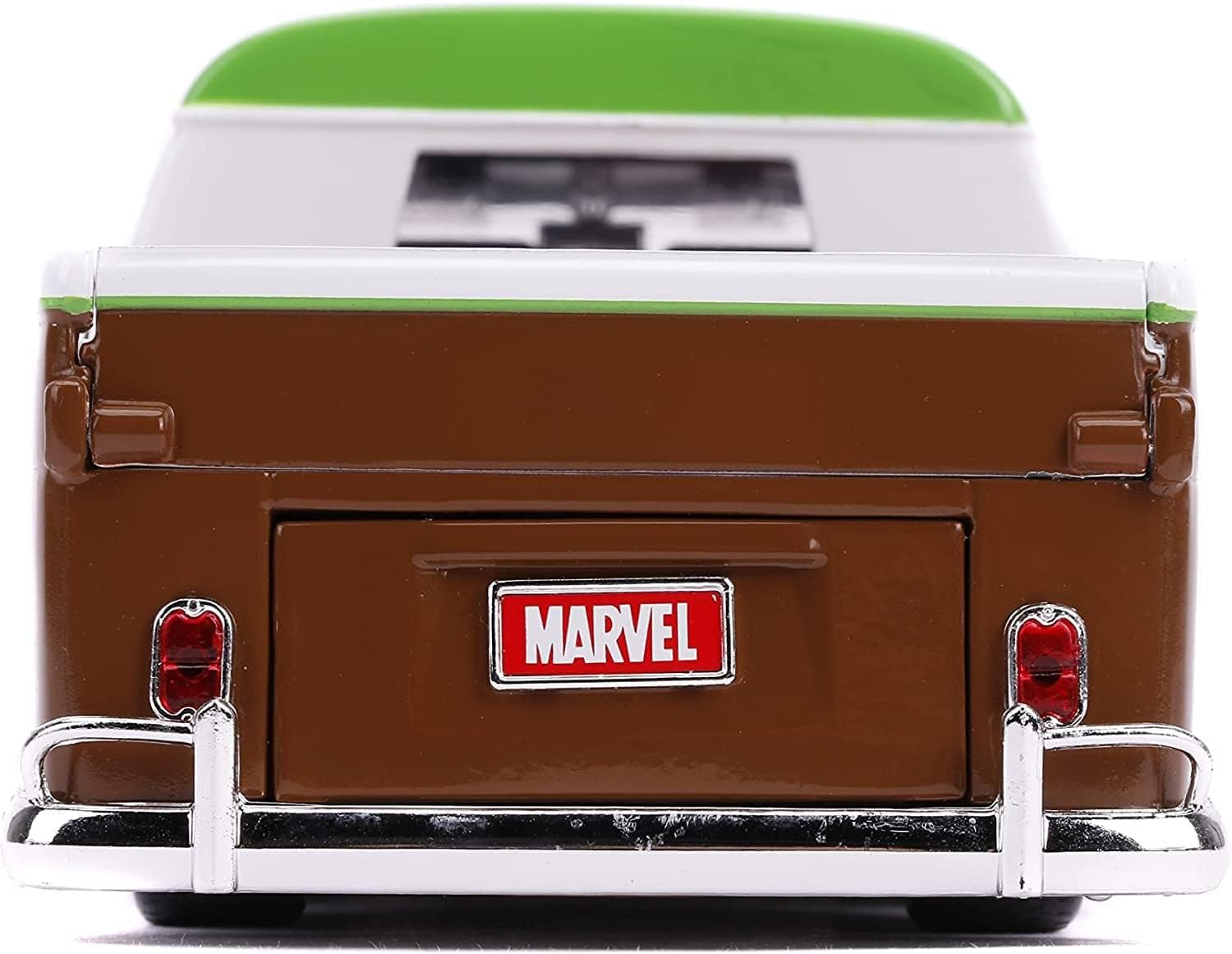 Volkswagen 1963 Bus Pickup Truck with Groot Diecast Figurine "Guardians of the Galaxy" "Marvel" Series 1/24 Diecast Model Car by Jada 4