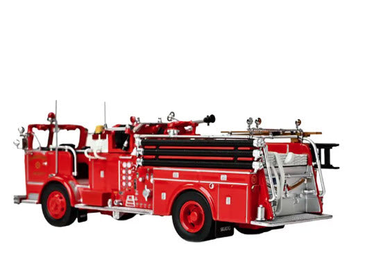 Crown 1965 Firecoach Fire Engine "Los Angeles County Fire Department" LA County FD (LACFD) "Emergency!" Series Limited Edition to 2500 pieces Worldwide 1/50 Diecast Model by Iconic Replicas 2
