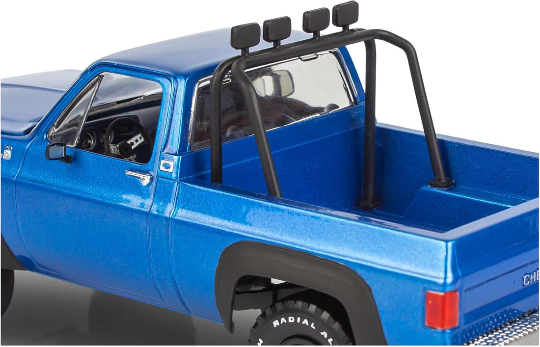 1978 Chevrolet Off-Road 4x4 Pickup Truck and "Malibu Grand Prix" Virage with Trailer "Fantasy Formula" 1/25 Scale Level 3 Model Kit by Revell