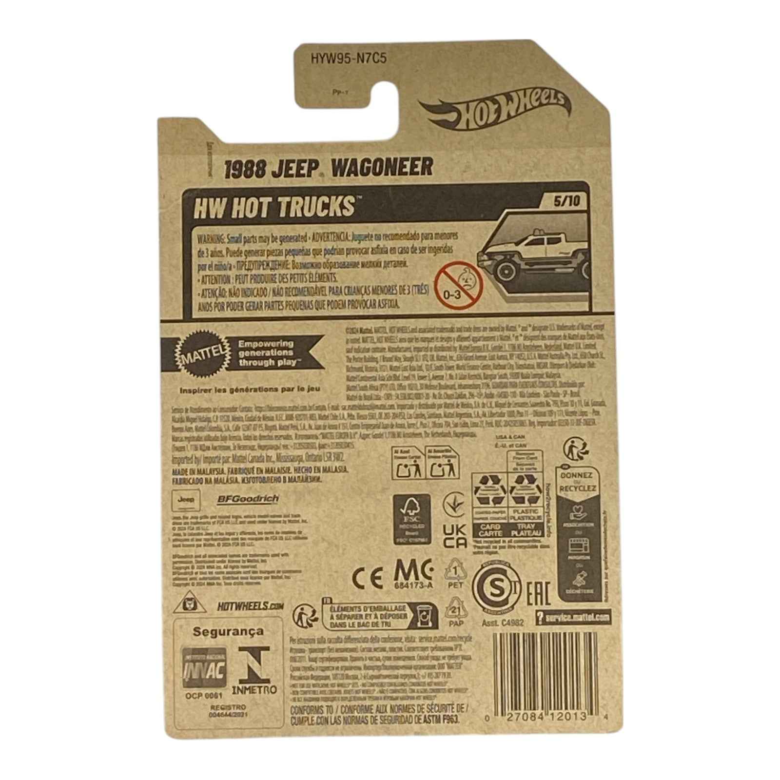 Hot Wheels 1988 Jeep Wagoneer - HW Hot Trucks Series 5/10 2