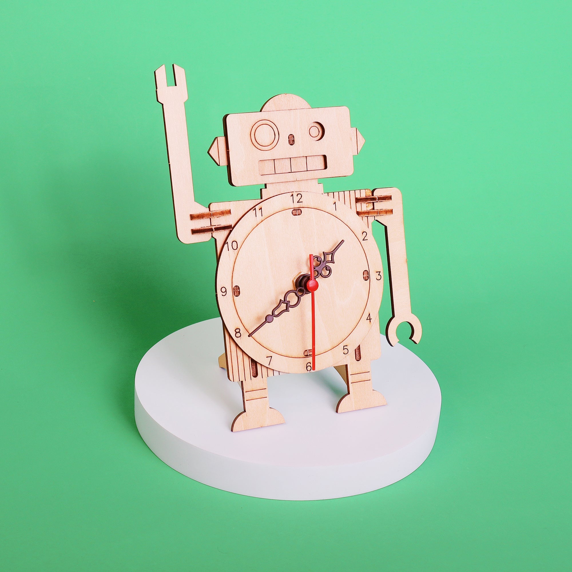 Robot Clock DIY Kit, Educational STEM Toy 6