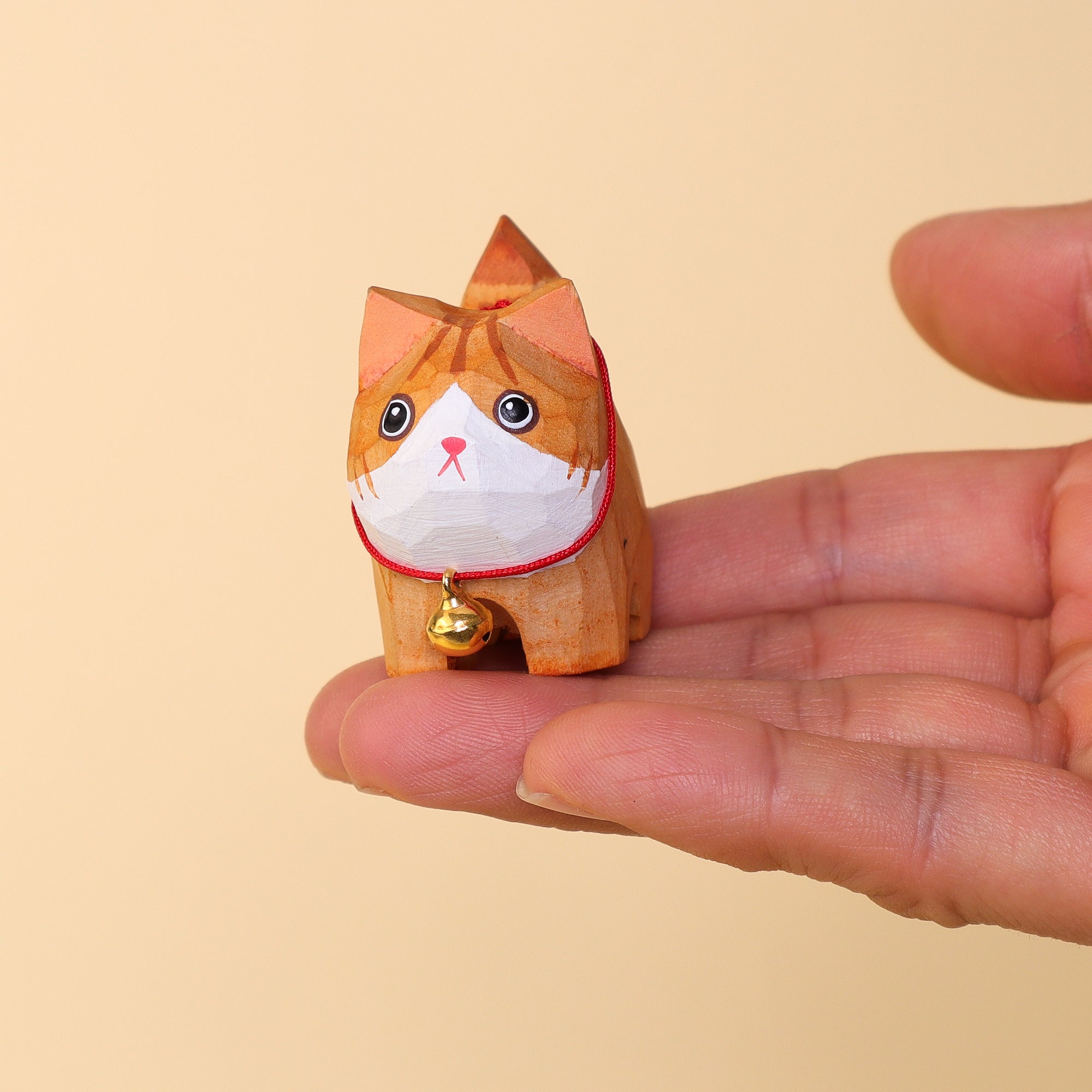 Hand-Carved Cat Painting Kit – Paint Two Cats, Create a Keychain 11