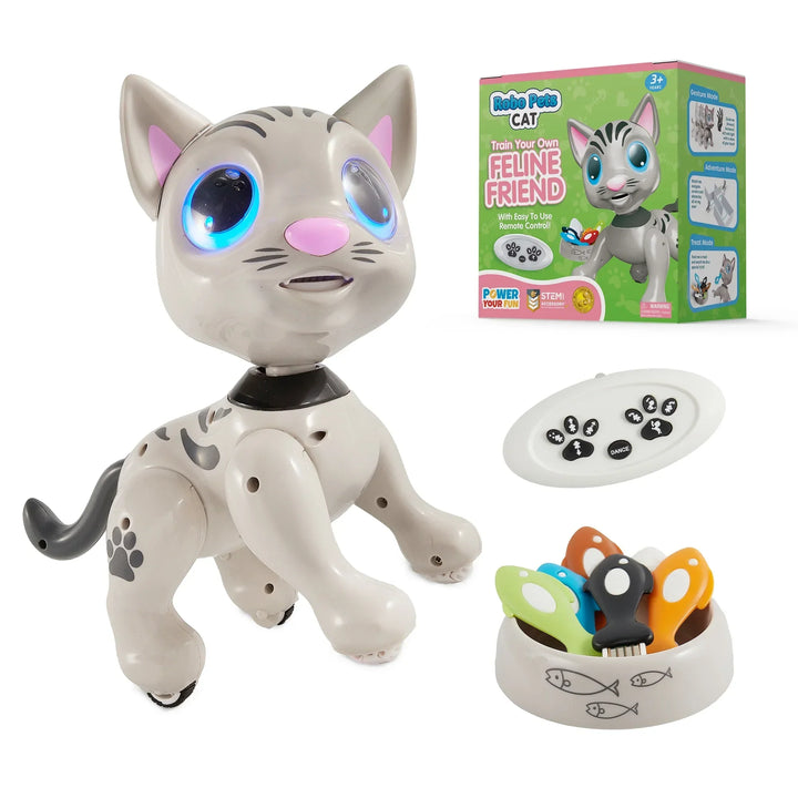 Robo Pets Robot Cat Toy - Gray by USA Toyz 