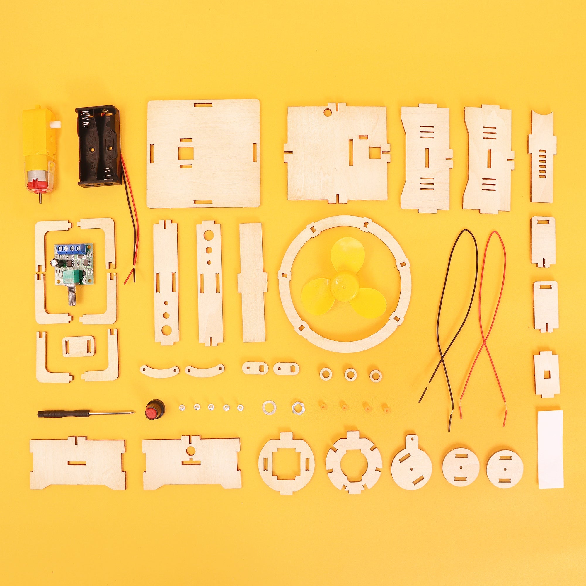 Variable Speed Oscillating Fan DIY Kit, Educational STEM Toy 5
