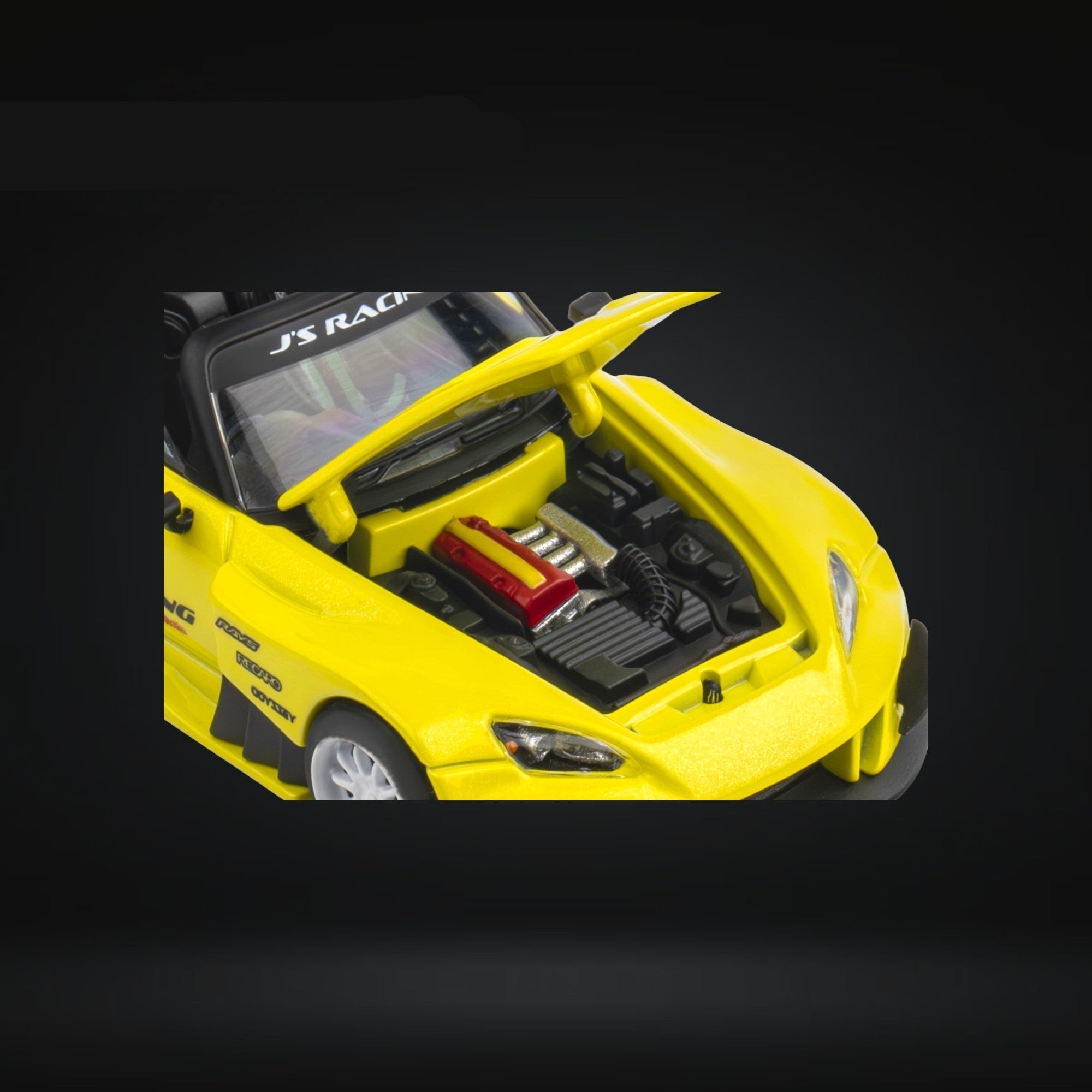 Honda S2000 JS Racing Custom in Indy Yellow Pearl 1:64 by