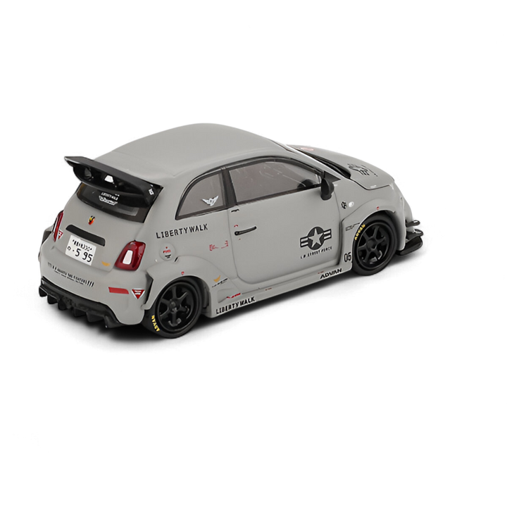 Abarth 595 LB-WORKS x Abas Works Grey 1:64 by Mini-GT  2