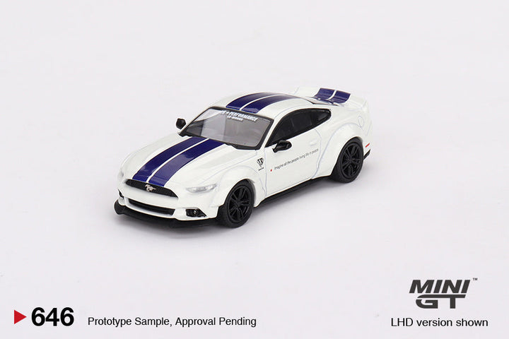 Ford Mustang GT LB-WORKS White 1:64 #646 By Mini-GT