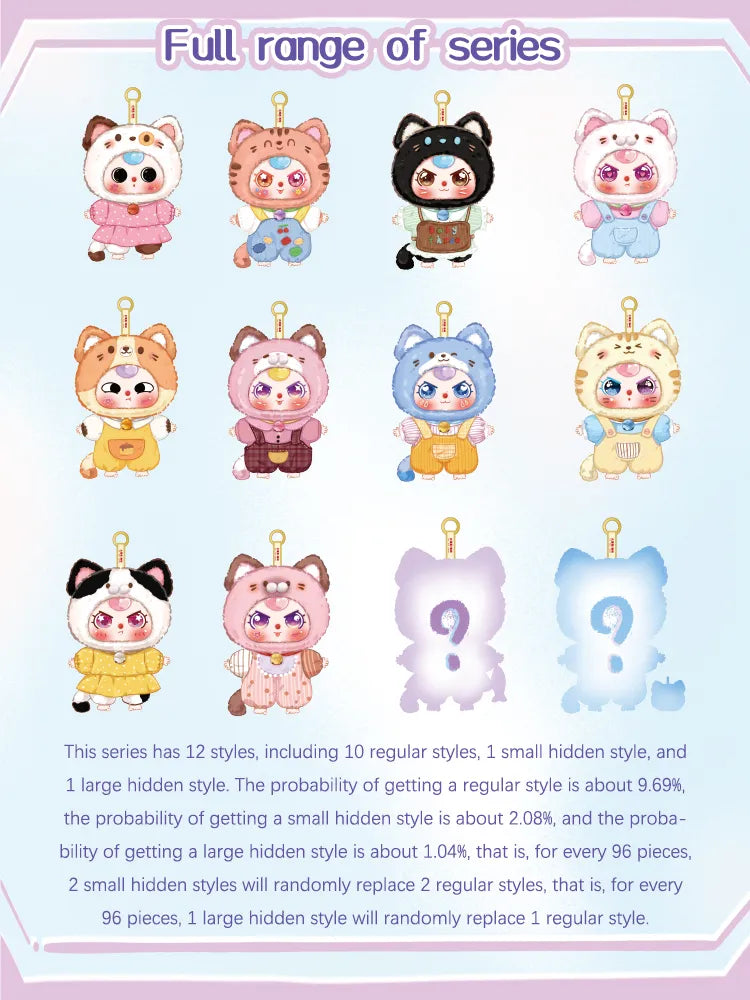 Baby Three Billionaire Cat Plush Series Blind Box 5