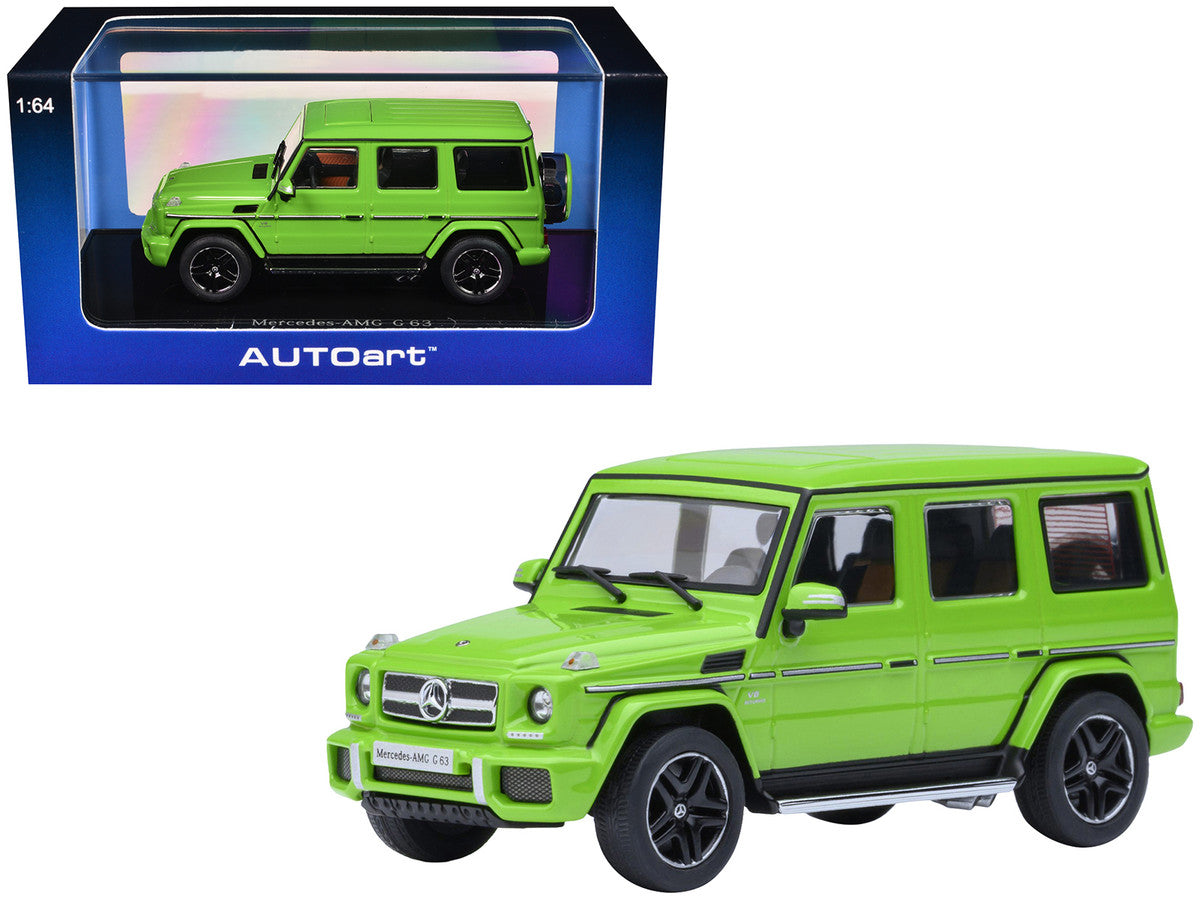 2017 Mercedes-Benz AMG G 63 Alien Green 1/64 Model Car by Autoart-4
