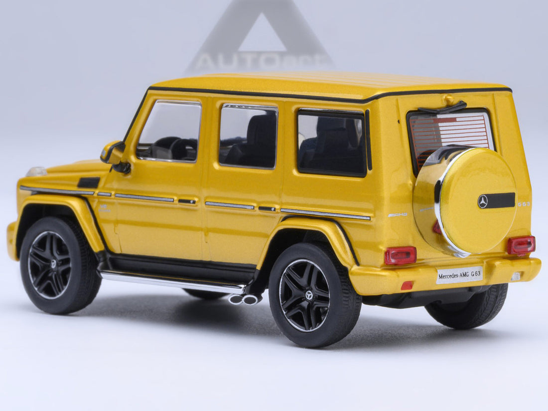 2017 Mercedes-Benz AMG G 63 Solar Beam Yellow 1/64 Model Car by Autoart-2