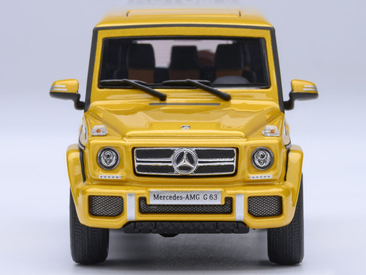 2017 Mercedes-Benz AMG G 63 Solar Beam Yellow 1/64 Model Car by Autoart-1