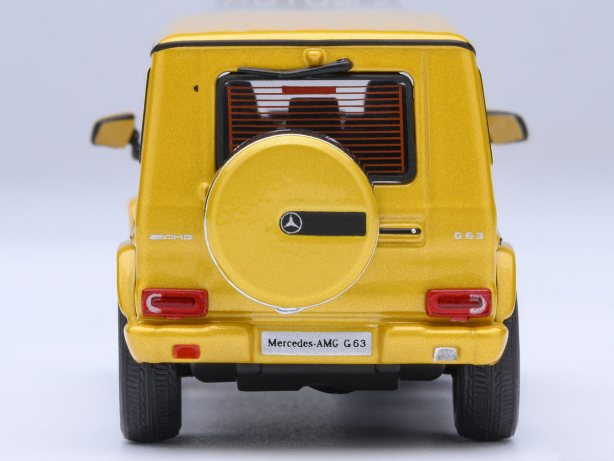 2017 Mercedes-Benz AMG G 63 Solar Beam Yellow 1/64 Model Car by Autoart-3