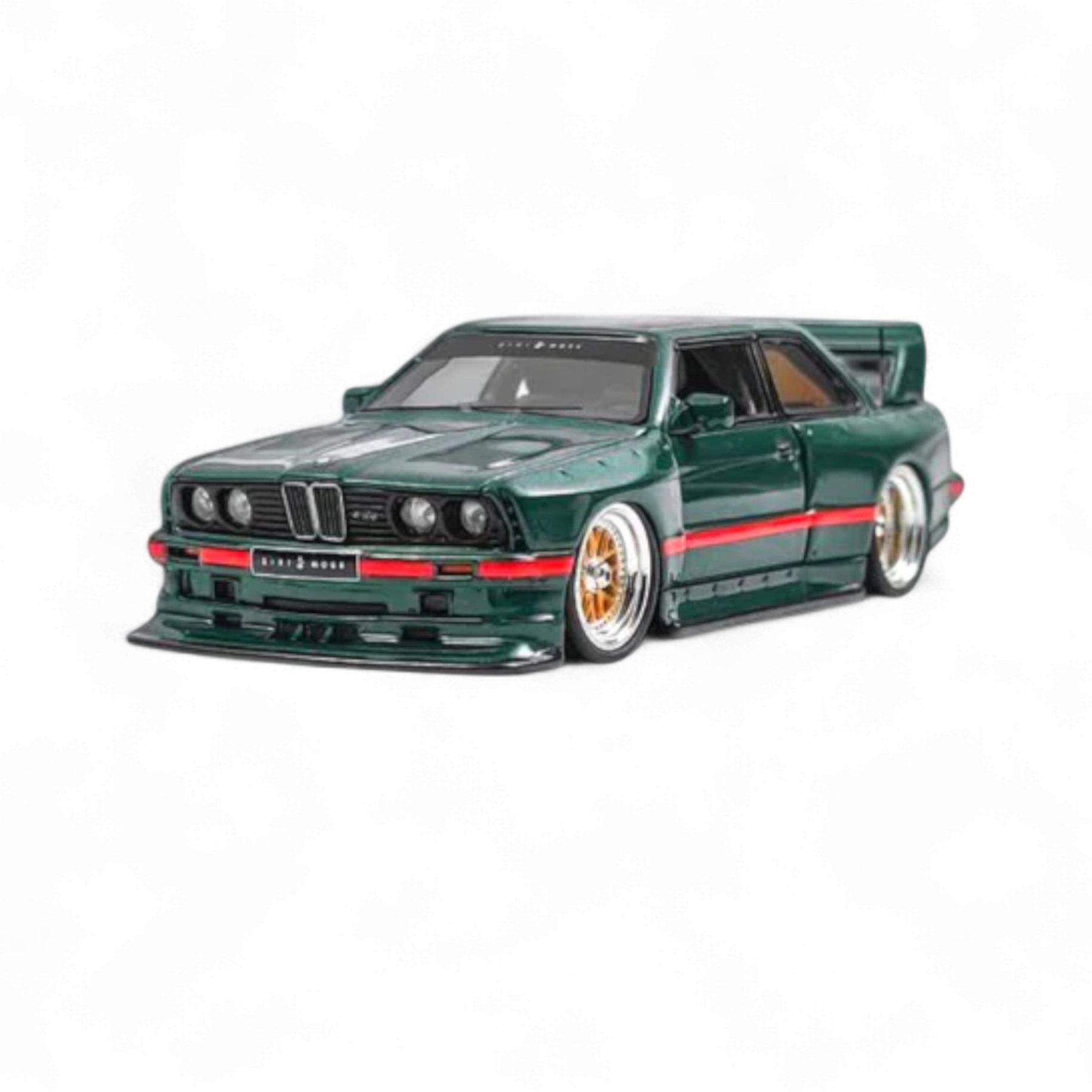 BMW E30 Wide-Body Resin Model Green 1:64 by N & A Models