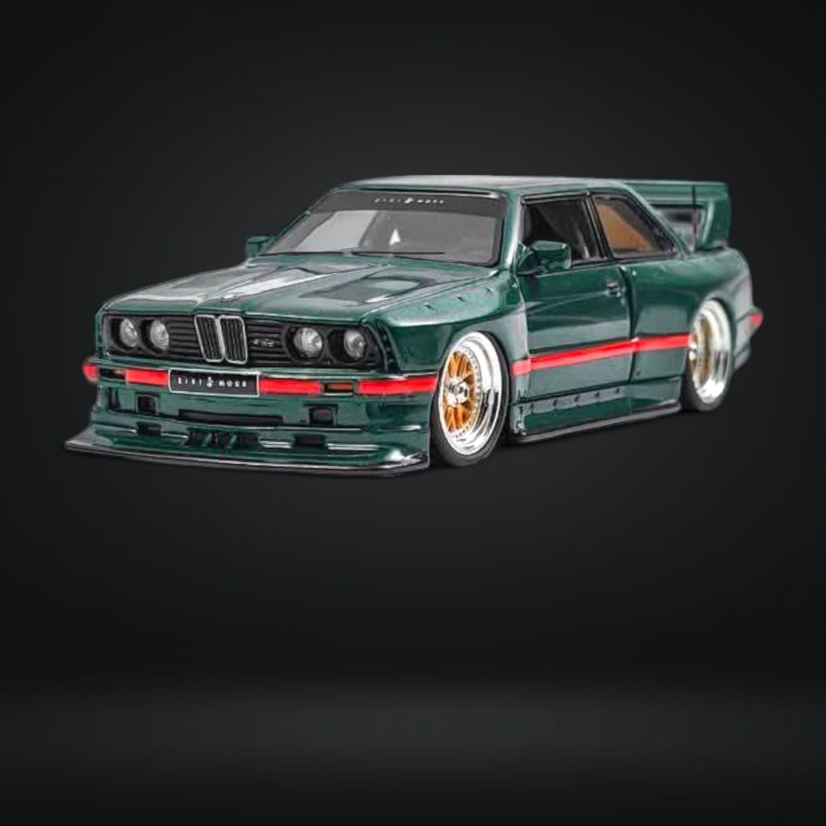BMW E30 Wide-Body Resin Model Green 1:64 by N & A Models 2