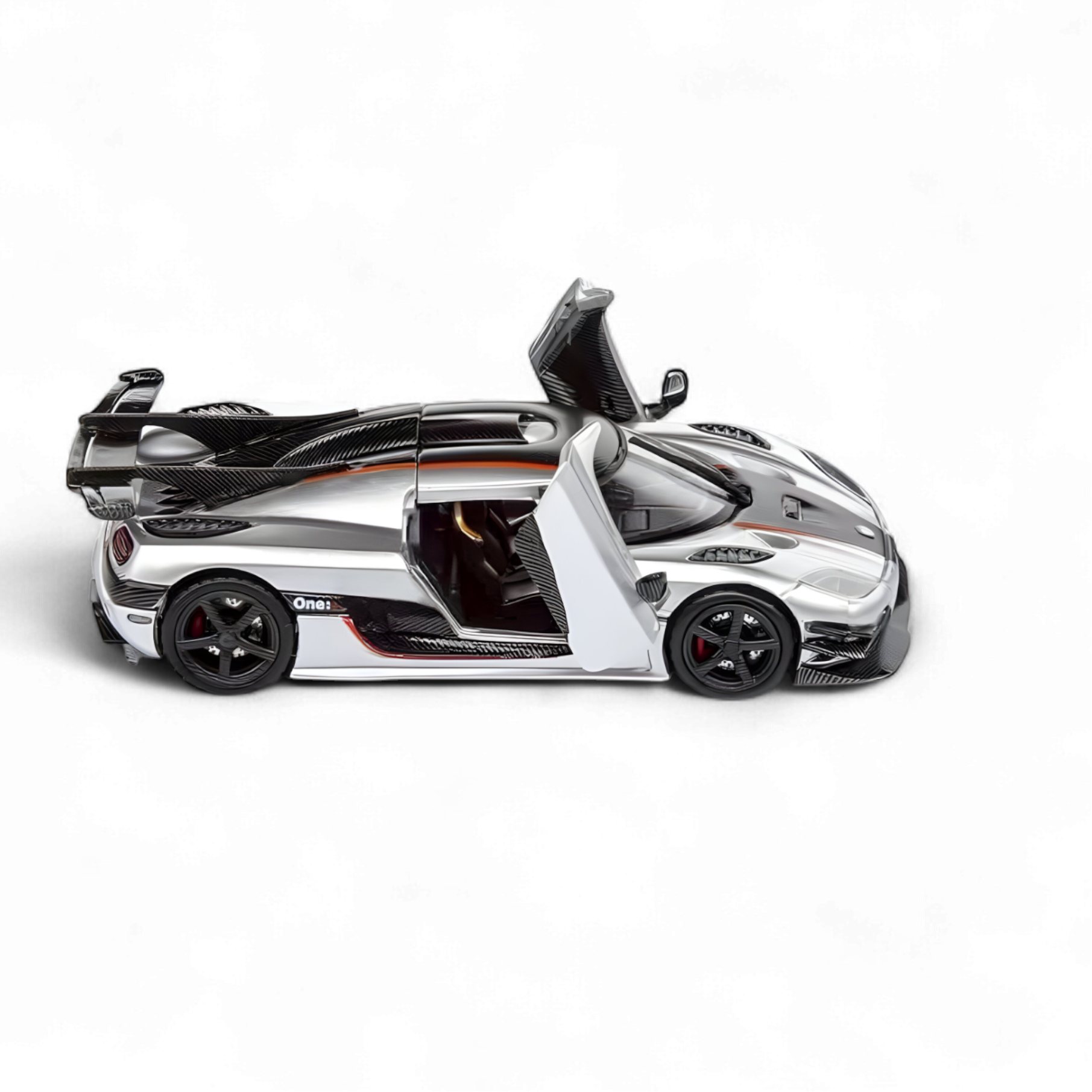 Koenigsegg ONE:1 Silver 1:64 by DEMON KING  3