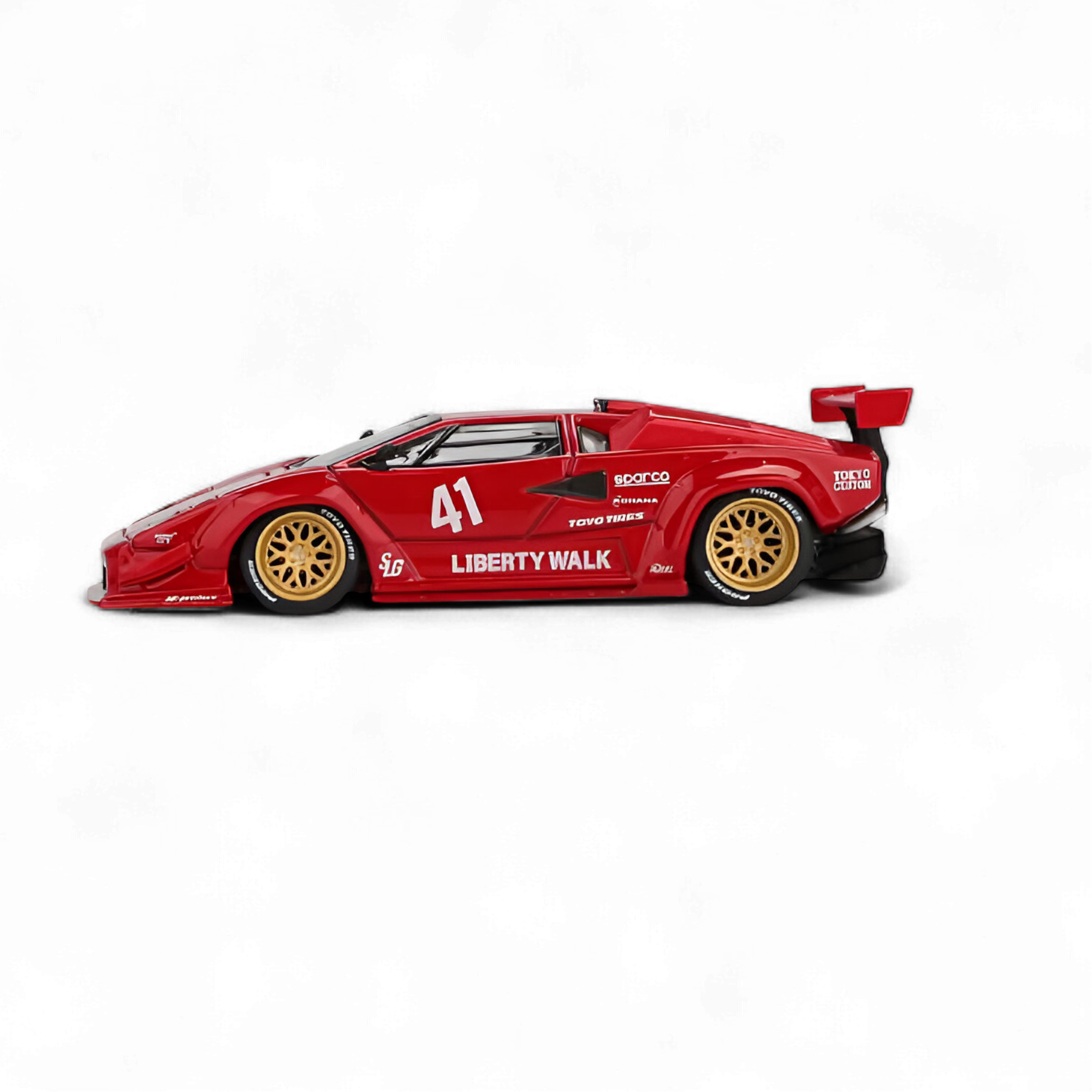 Lamborghini Countach LB-WORKS Red 1:64 by MiniGT  2